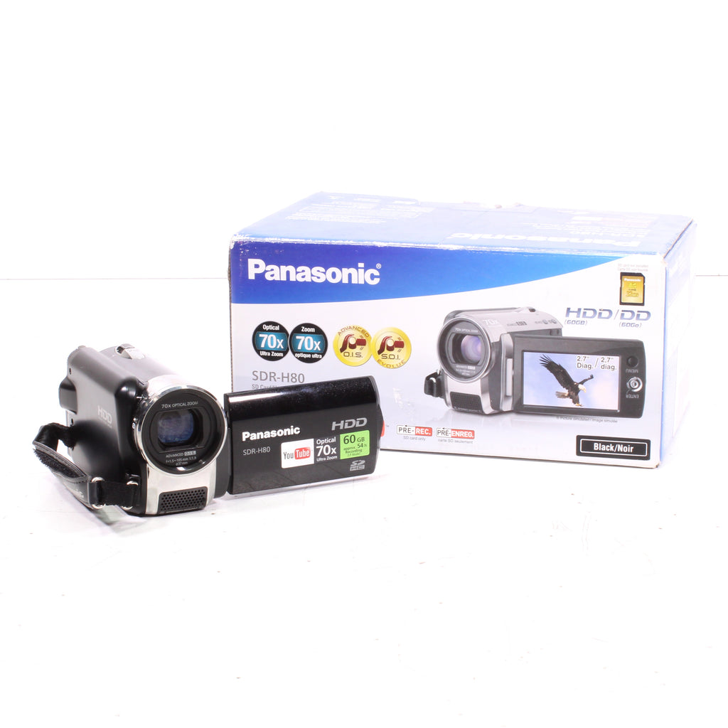 Panasonic SDR-H80 SD and HDD Camcorder 60GB Hard Drive Black