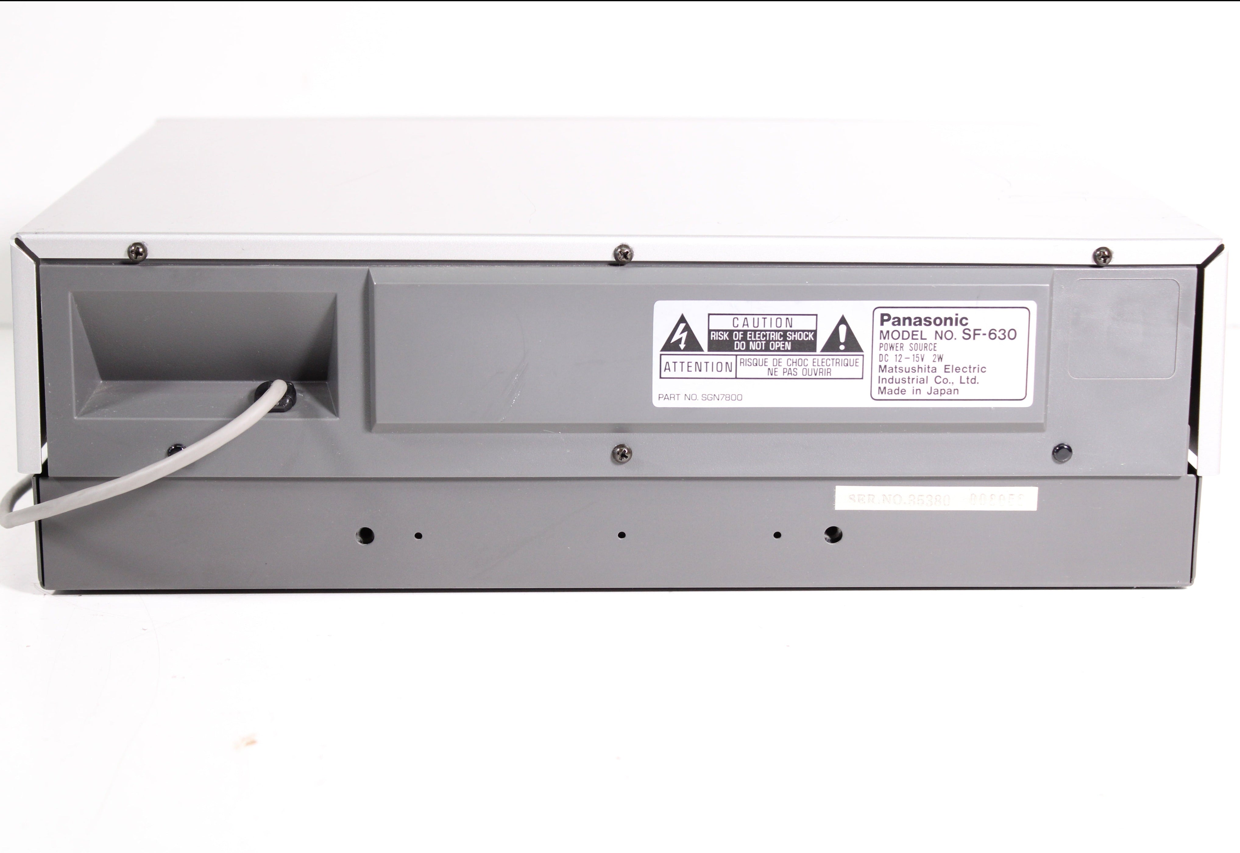 Panasonic SF-630 Front Loading Fully Automatic Turntable — SpenCertified