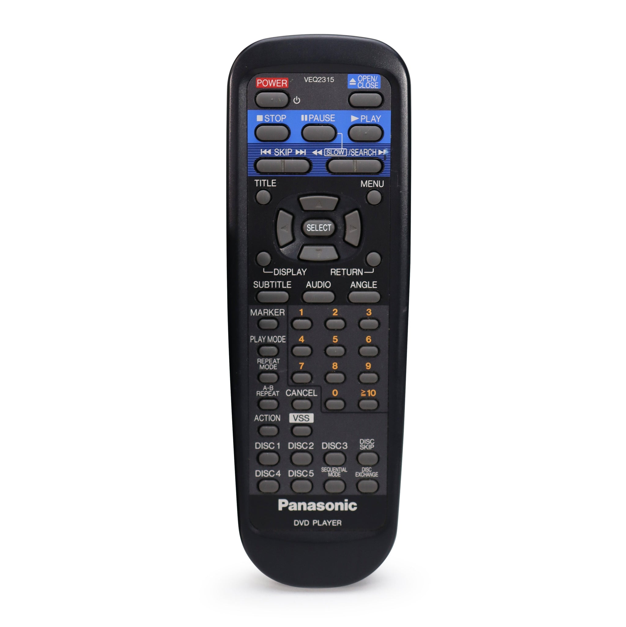 Panasonic VEQ2315 Remote Control for 5-Disc DVD Changer DVD-C220D and ...