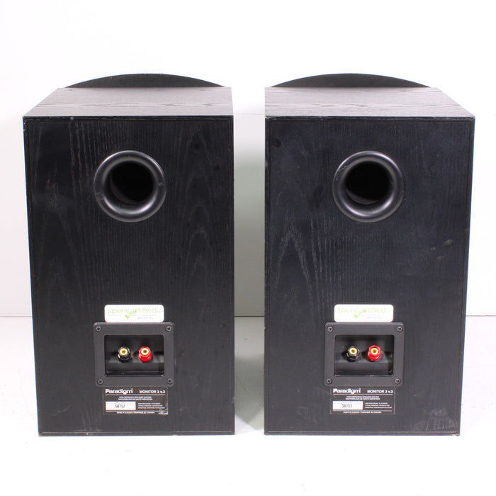 Paradigm Monitor 3 V.3 Bookshelf Speaker Pair Rear-Ported (AS IS)-Speakers-SpenCertified-vintage-refurbished-electronics