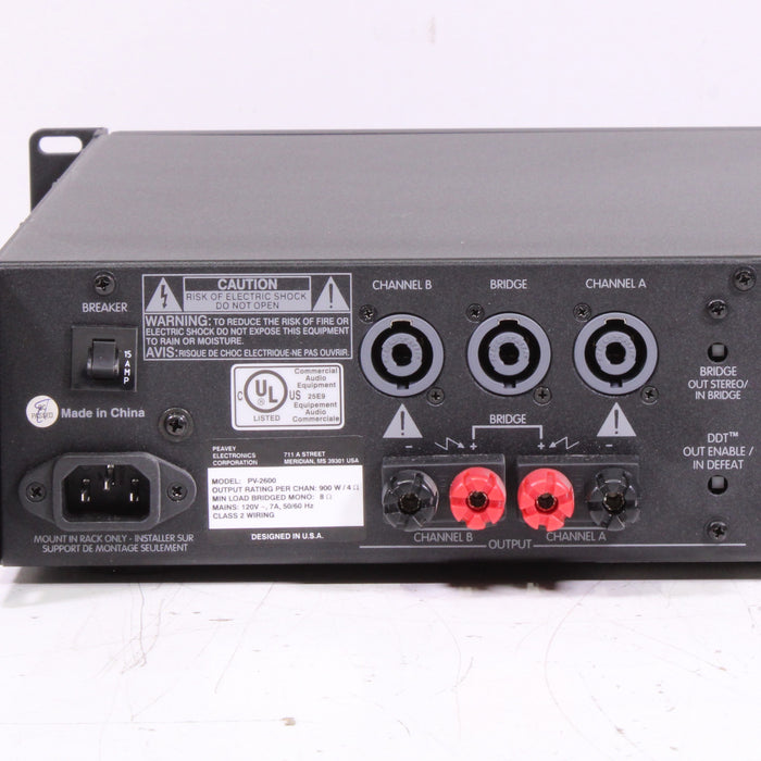 Peavey PV 2600 Professional Power Amplifier 2600W Rack Mount (ORIGINAL BOX)-Power Amplifiers-SpenCertified-vintage-refurbished-electronics