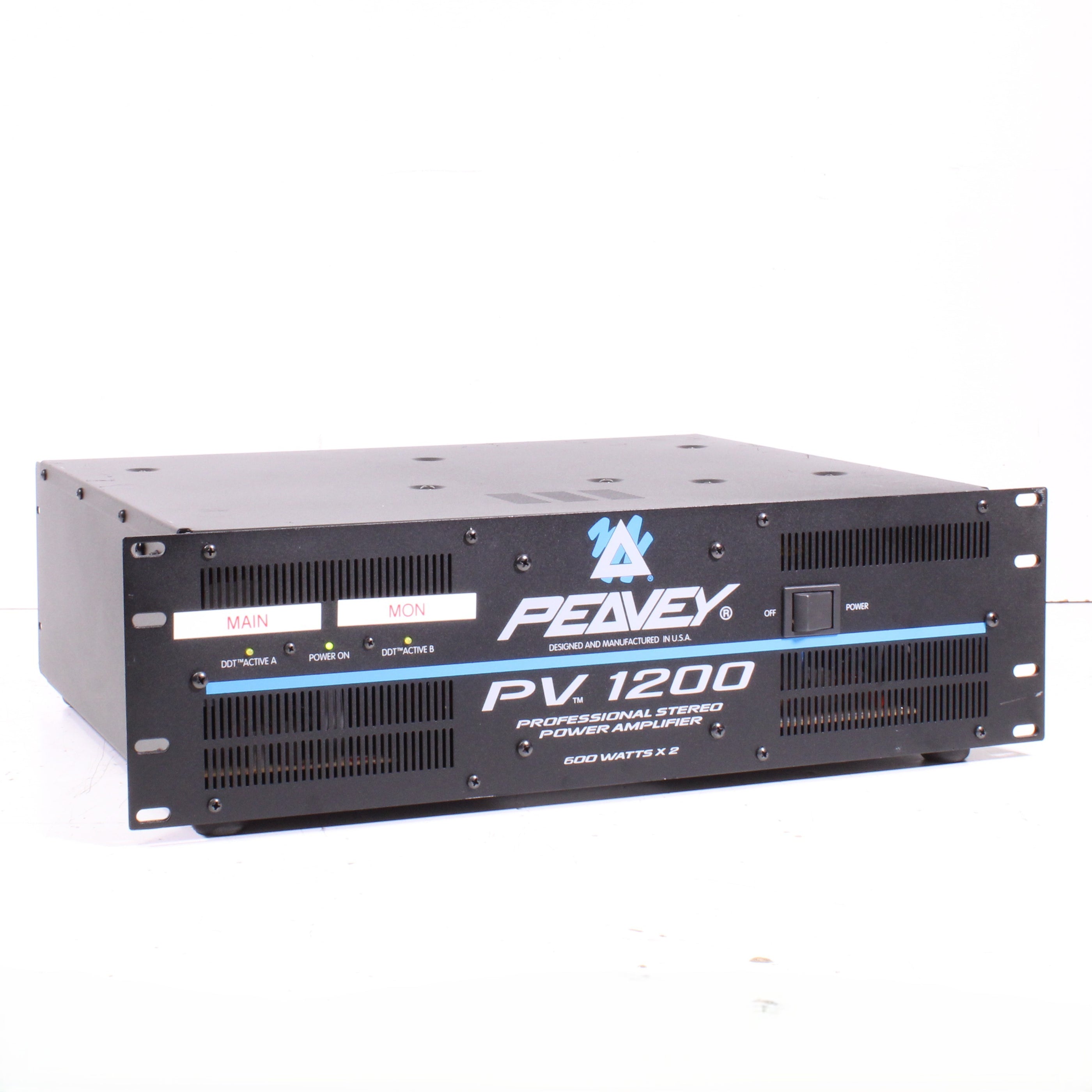 Peavey PV1200 Professional Stereo Power Amplifier Rack Mount (1995 ...