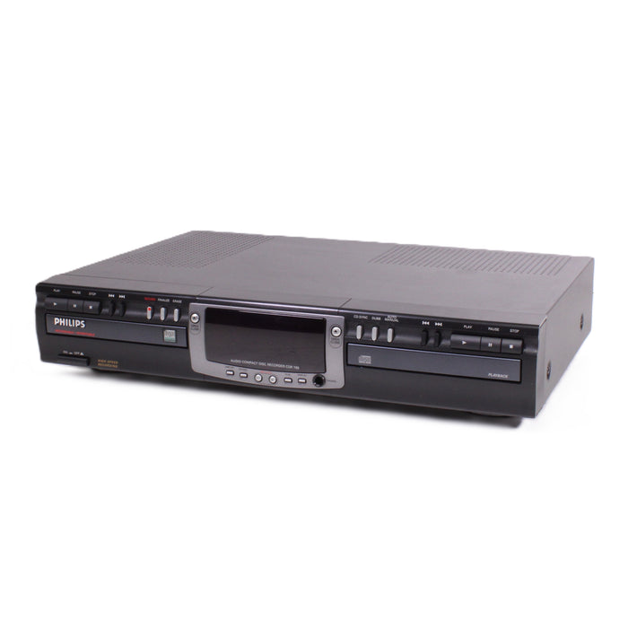 Philips CDR 765 Dual Deck CD Compact Disc Recorder (1999)-CD Players & Recorders-SpenCertified-vintage-refurbished-electronics