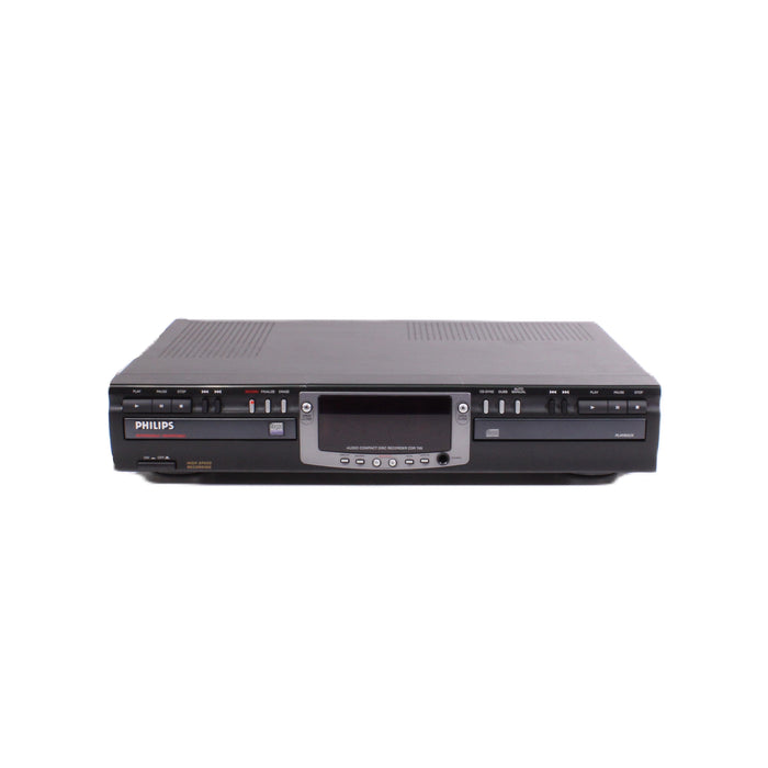 Philips CDR 765 Dual Deck CD Compact Disc Recorder (1999)-CD Players & Recorders-SpenCertified-vintage-refurbished-electronics