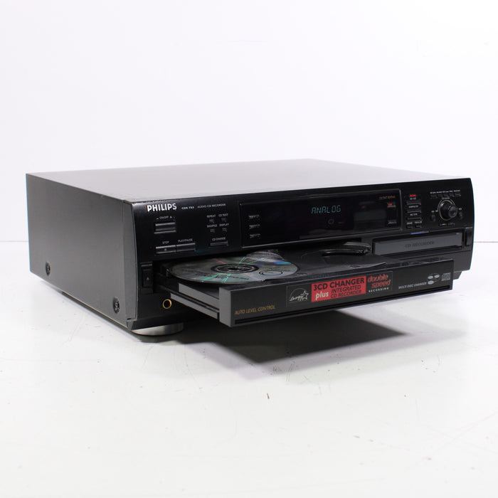 Philips CDR-785 3-Disc CD Changer with Integrated CD Recorder (2000)-CD Players & Recorders-SpenCertified-vintage-refurbished-electronics