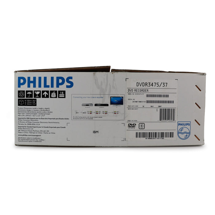 Philips DVDR3475 DVD Recorder and Player HDMI 1080p Upconversion-Electronics-SpenCertified-refurbished-vintage-electonics