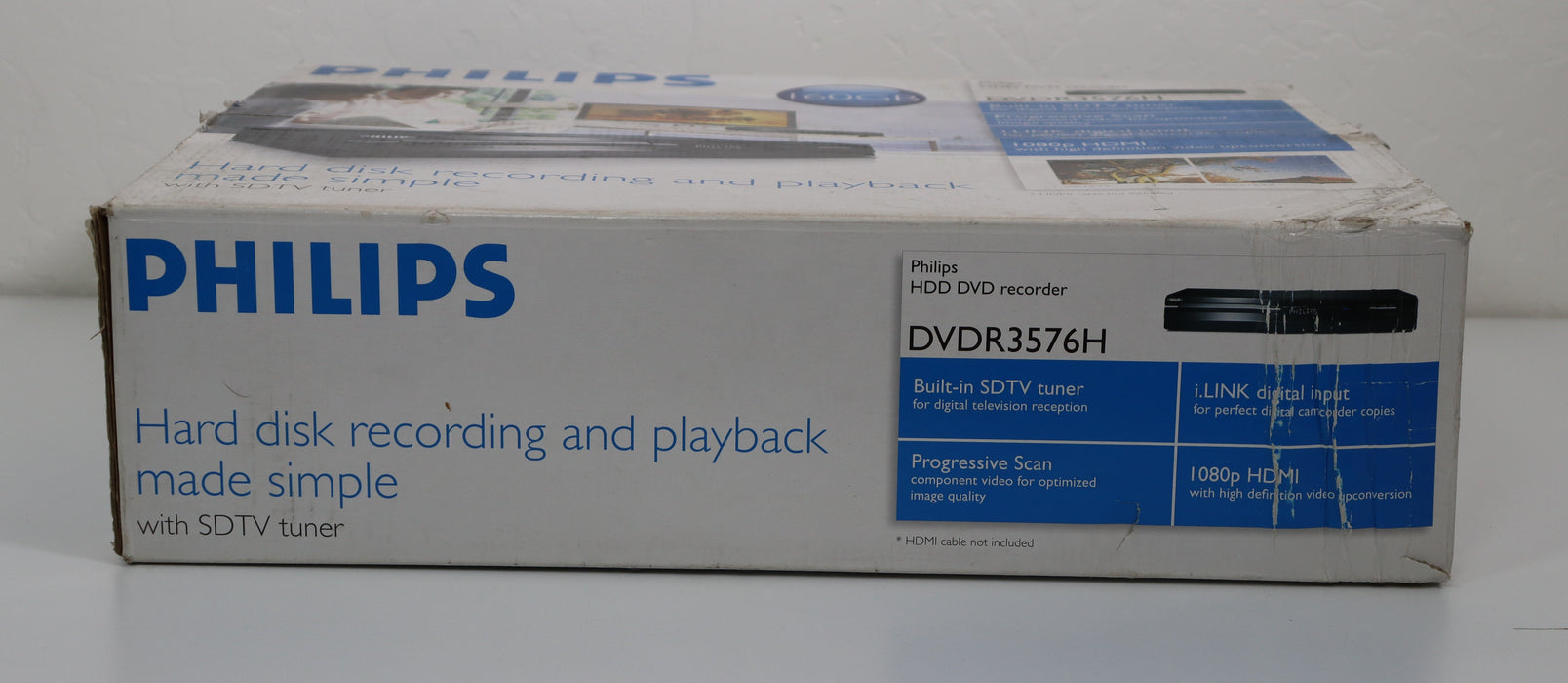 Philips DVDR3576H DVD Recorder with 160GB HDD Hard Disc Drive and Digital Tuner (New One Available)-Electronics-SpenCertified-vintage-refurbished-electronics