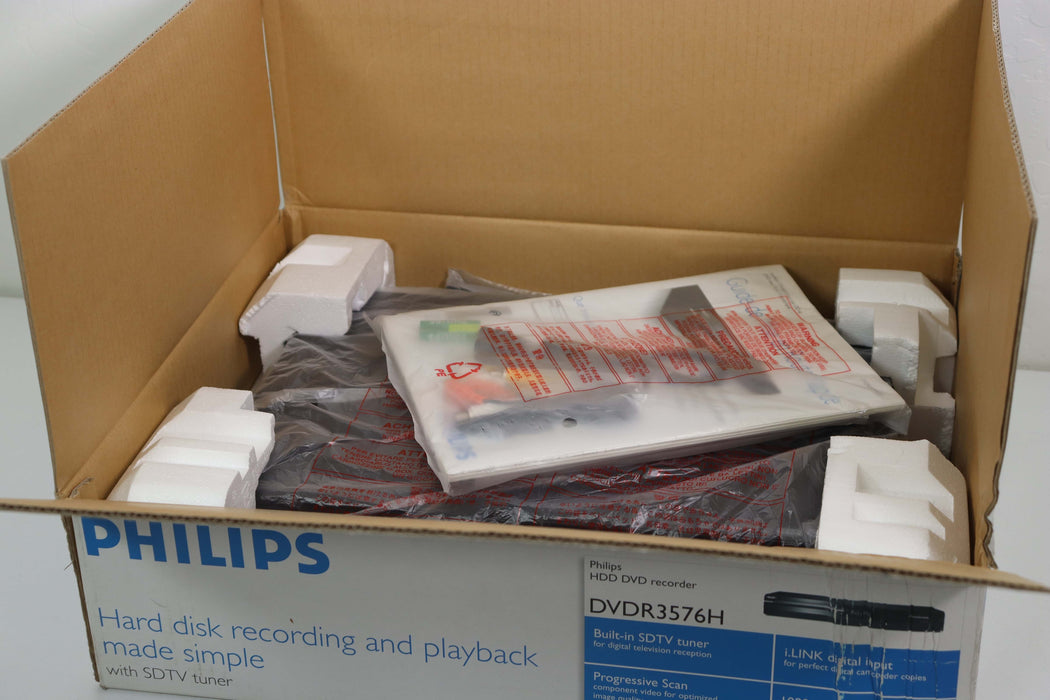 Philips DVDR3576H DVD Recorder with 160GB HDD Hard Disc Drive and Digital Tuner (New One Available)-Electronics-SpenCertified-vintage-refurbished-electronics