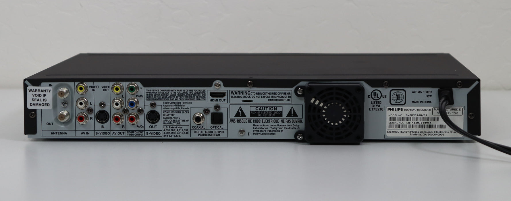 Philips DVDR3576H DVD Recorder with 160GB HDD Hard Disc Drive and Digital Tuner (New One Available)-Electronics-SpenCertified-vintage-refurbished-electronics