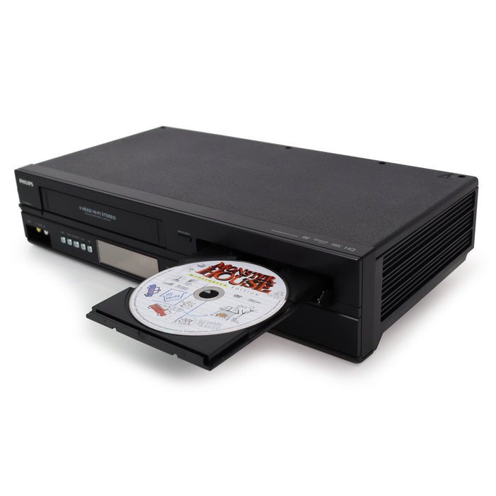 Philips DVP3345VB/F7 DVD/VCR Combo Player One Touch Recording Long Play Black-Electronics-SpenCertified-refurbished-vintage-electonics