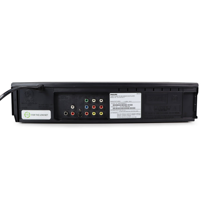 Philips DVP3345VB/F7 DVD/VCR Combo Player One Touch Recording Long Play Black-Electronics-SpenCertified-refurbished-vintage-electonics