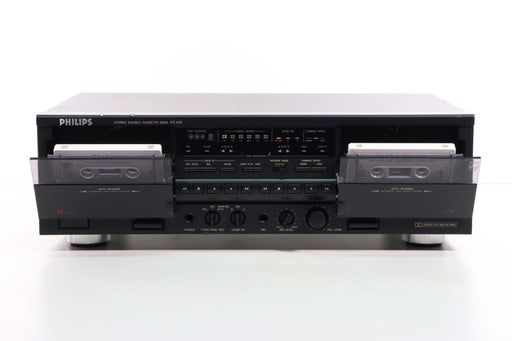 PHILIPS FC415 Stereo Double Cassette Deck-Cassette Players & Recorders-SpenCertified-vintage-refurbished-electronics