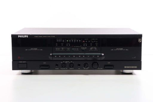 PHILIPS FC415 Stereo Double Cassette Deck-Cassette Players & Recorders-SpenCertified-vintage-refurbished-electronics