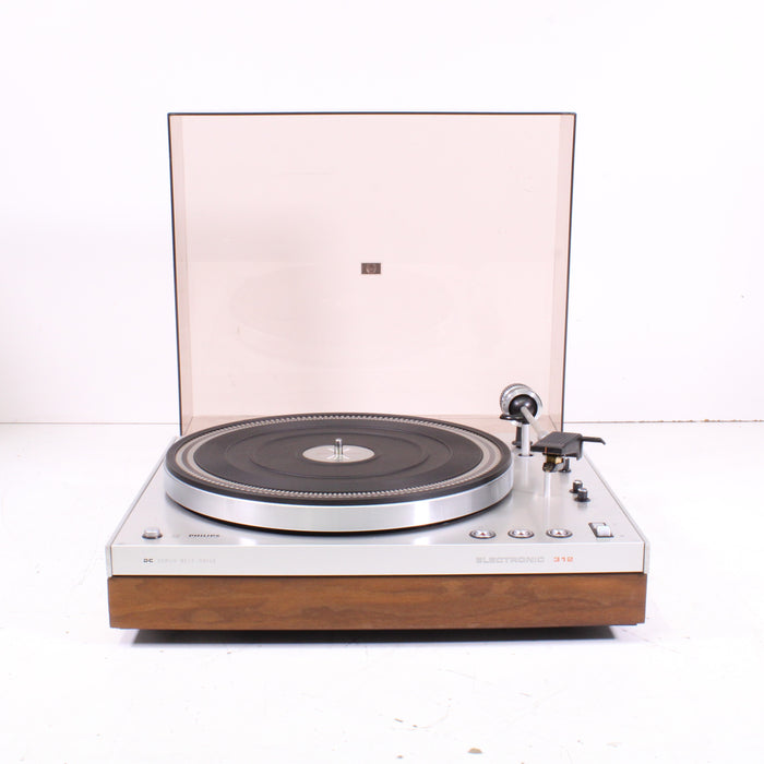 Philips GA 312 Belt-Drive Turntable Touch-Sensor Controls Wood Base (1976)-Turntables & Record Players-SpenCertified-vintage-refurbished-electronics