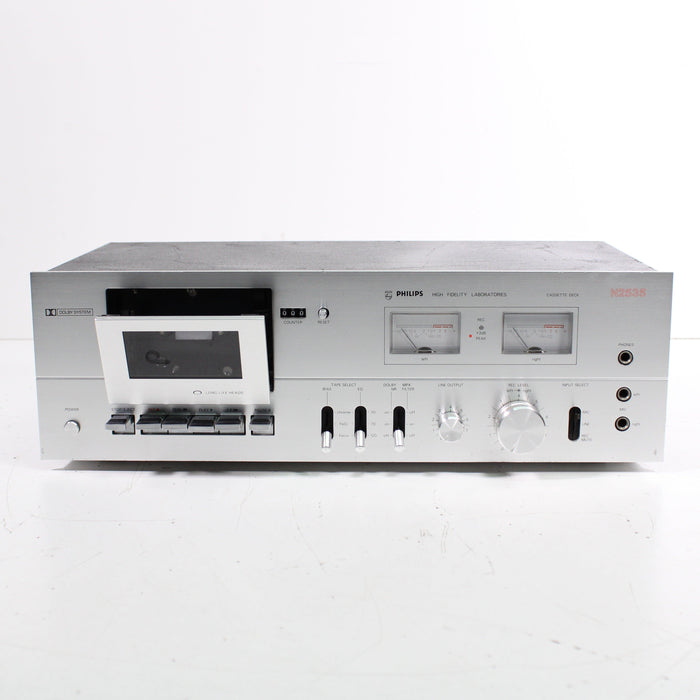 Philips N2535 Single Deck Cassette Player Recorder Silver-Cassette Players & Recorders-SpenCertified-vintage-refurbished-electronics