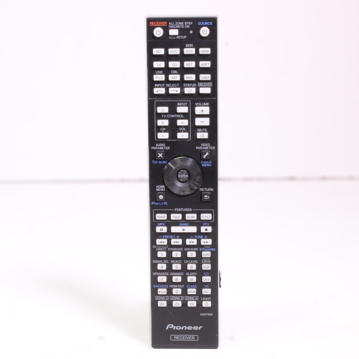 Pioneer AXD7668 Remote Control for AV Receiver SC-1522-K