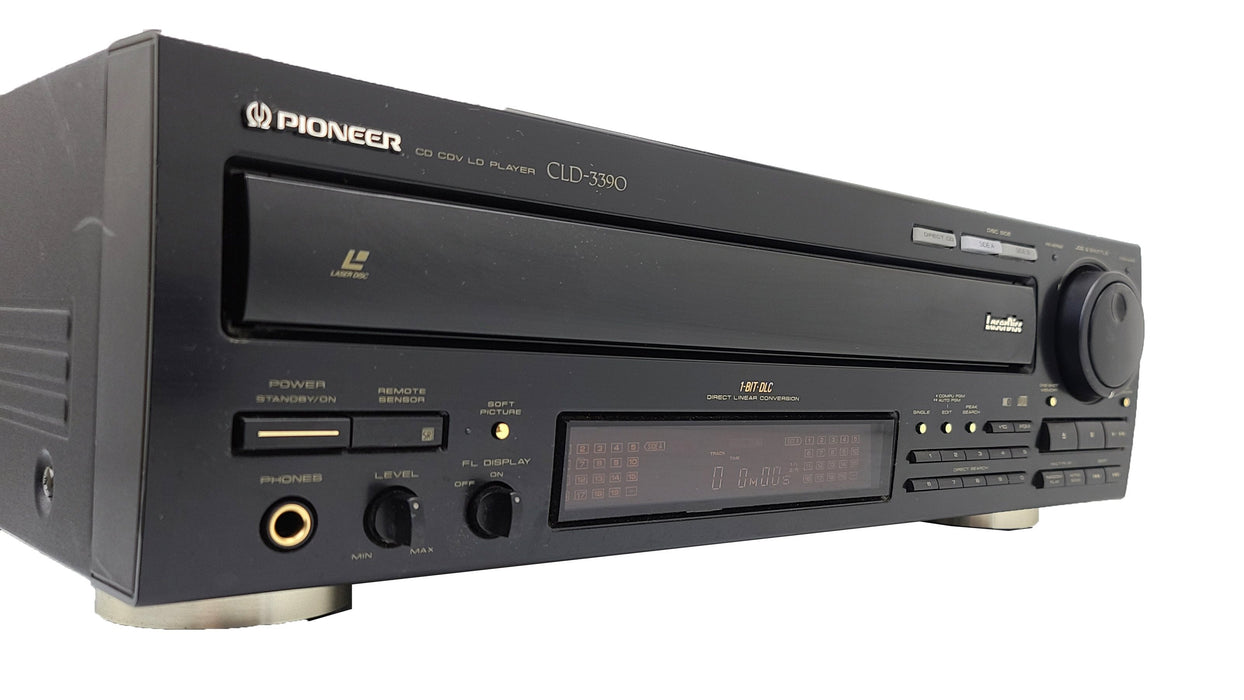 Pioneer CLD-3390 LaserDisc CD / CDV / LD Player Both Side Play Jog Dial-Electronics-SpenCertified-refurbished-vintage-electonics