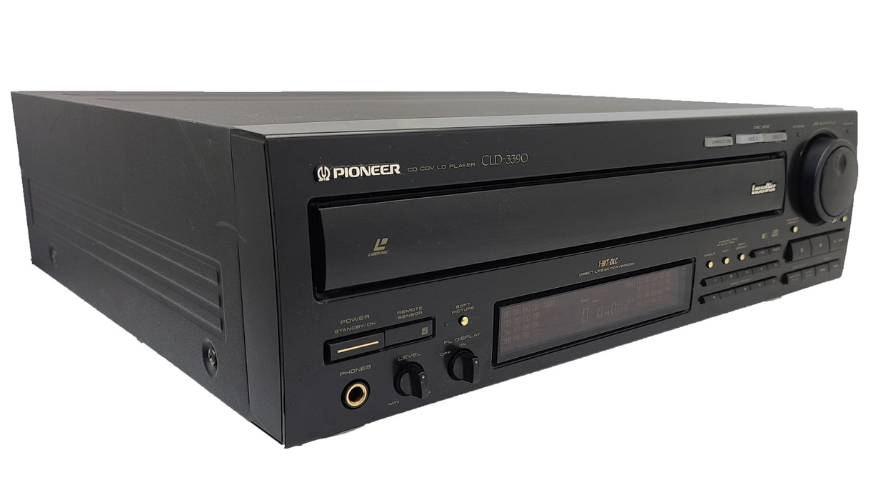 Pioneer CLD-3390 LaserDisc CD / CDV / LD Player Both Side Play Jog Dial-Electronics-SpenCertified-refurbished-vintage-electonics