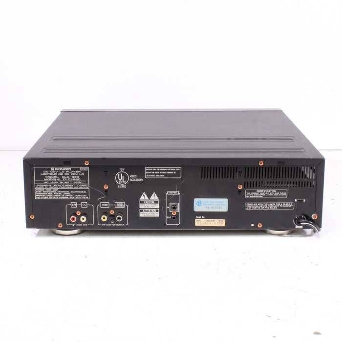 Pioneer CLD-990 CD/LaserDisc Player Dual-Format (1992)-LaserDisc Player-SpenCertified-vintage-refurbished-electronics