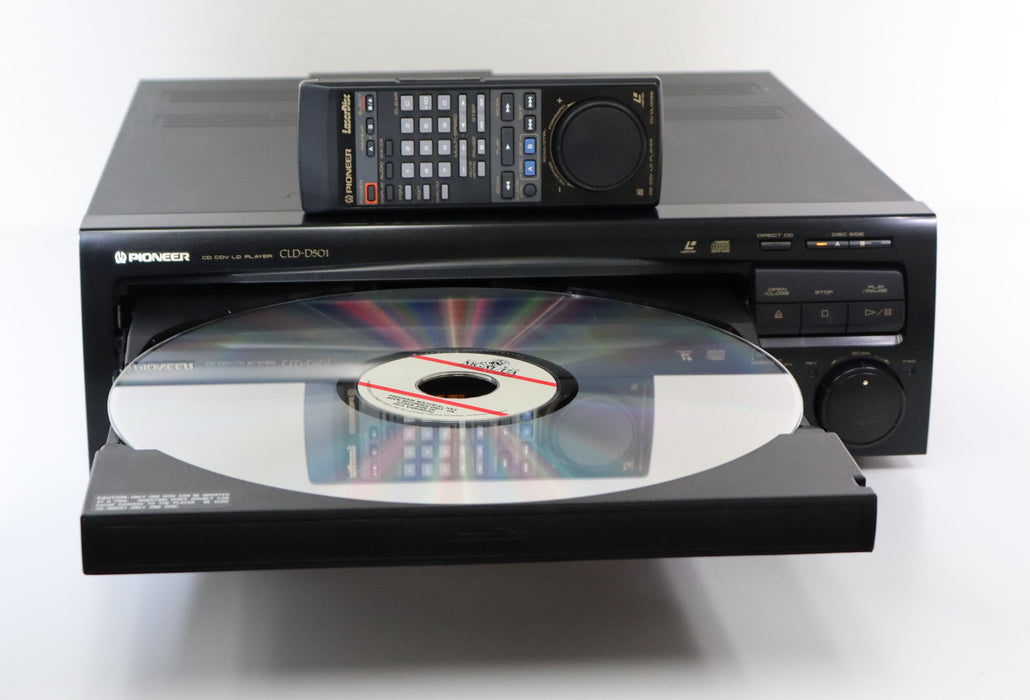 Pioneer CLD-D501 CD CDV LaserDisc LD Player System Both Side Play Jog Dial Control 2-Mode Shuttle Scan System S-Video Optical Digital Audio-LaserDisc Player-SpenCertified-vintage-refurbished-electronics