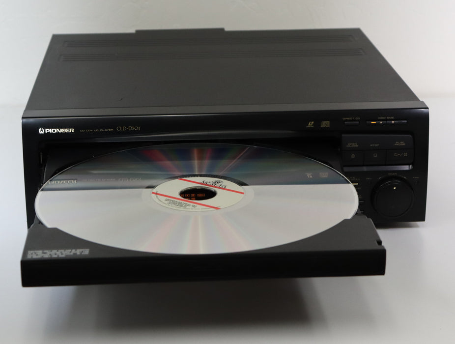 Pioneer CLD-D501 CD CDV LaserDisc LD Player System Both Side Play Jog Dial Control 2-Mode Shuttle Scan System S-Video Optical Digital Audio-LaserDisc Player-SpenCertified-vintage-refurbished-electronics