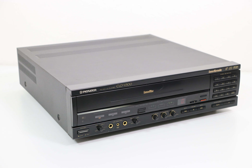 Pioneer CLD-V500 CD CDV LD Player LaserDisc LaserKaraoke Dual Mic System-LaserDisc Player-SpenCertified-vintage-refurbished-electronics