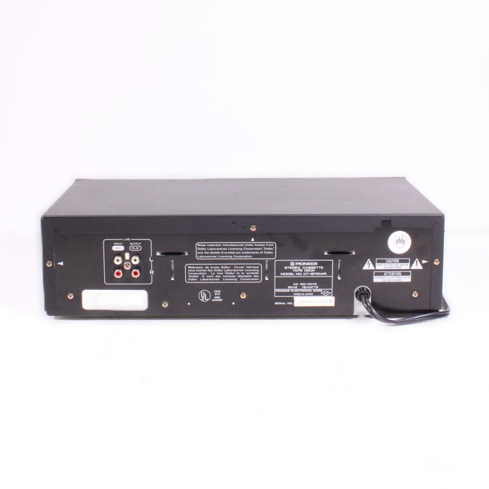 Pioneer CT-1270WR Double Cassette Deck Auto Reverse Dolby B/C (1986)-Cassette Players & Recorders-SpenCertified-vintage-refurbished-electronics