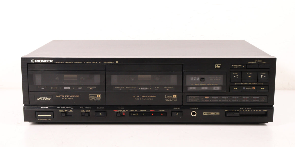 Pioneer CT-1280WR Dual Deck Cassette Player (AS IS) — SpenCertified