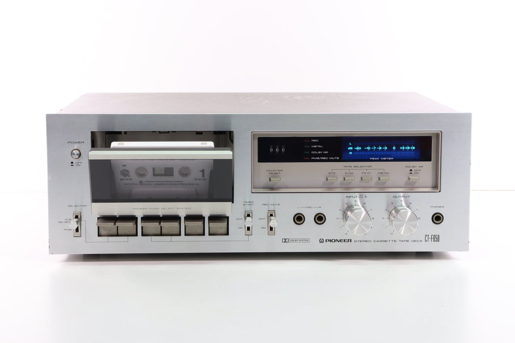 Pioneer CT-F650 Stereo Cassette Tape Deck made in Japan-Cassette Players & Recorders-SpenCertified-vintage-refurbished-electronics