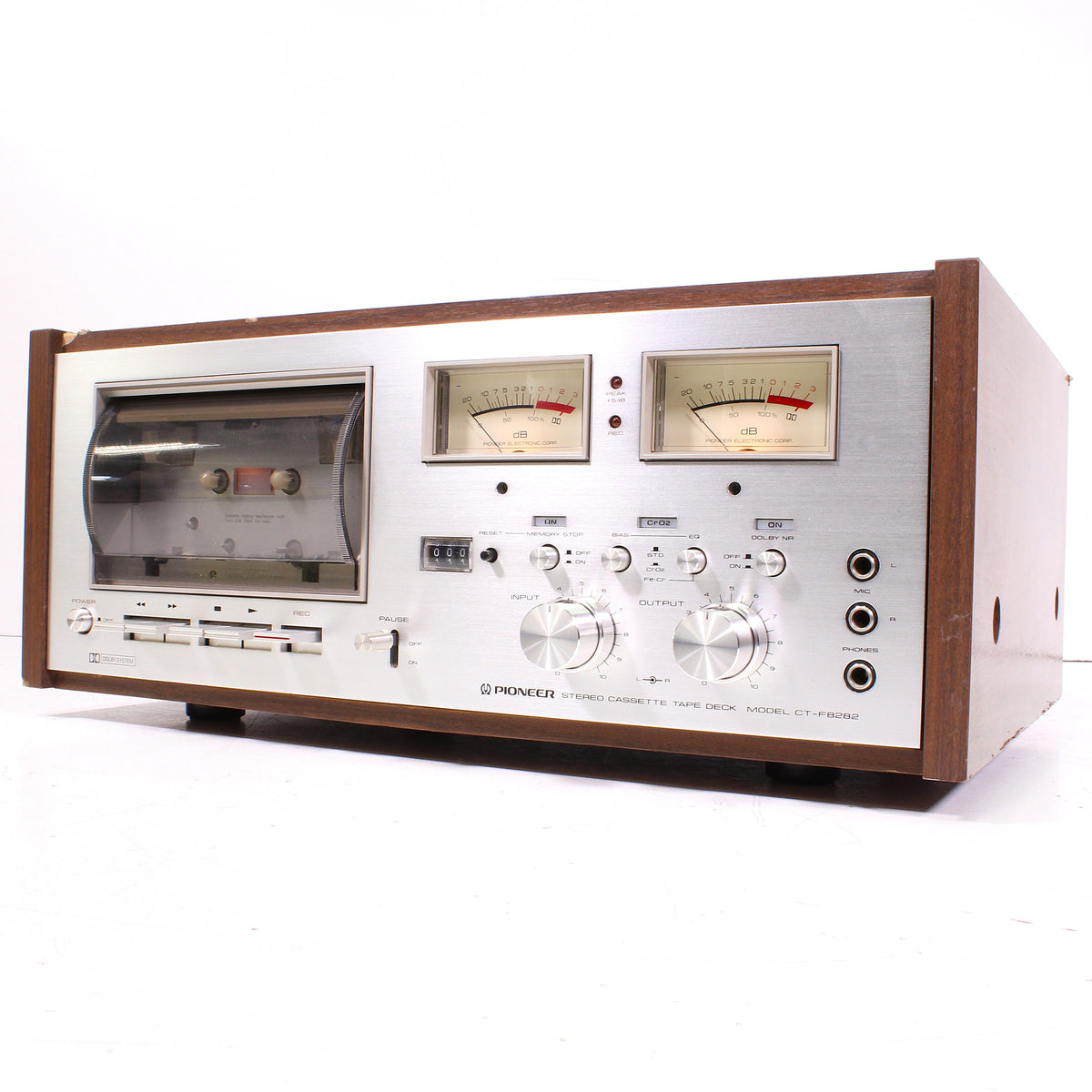 Pioneer CT-F8282 Vintage Stereo Cassette Tape Deck Silver Face