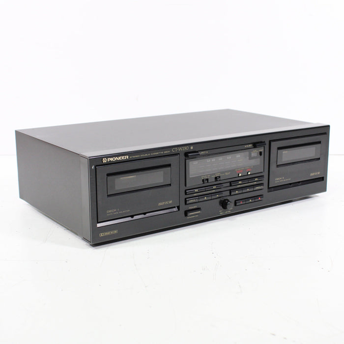 Pioneer CT-W250 Stereo Double Cassette Deck-Cassette Players & Recorders-SpenCertified-vintage-refurbished-electronics