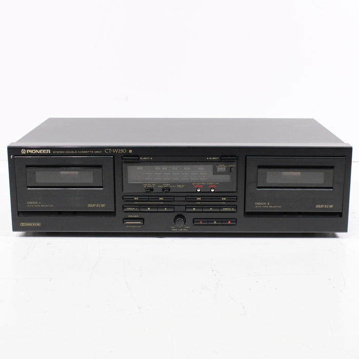 Pioneer CT-W250 Stereo Double Cassette Deck-Cassette Players & Recorders-SpenCertified-vintage-refurbished-electronics