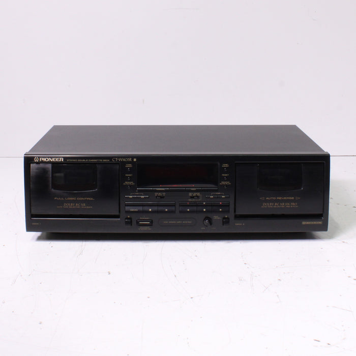 Pioneer CT-W403R Stereo Dual Cassette Tape Deck Auto Reverse-Cassette Players & Recorders-SpenCertified-vintage-refurbished-electronics