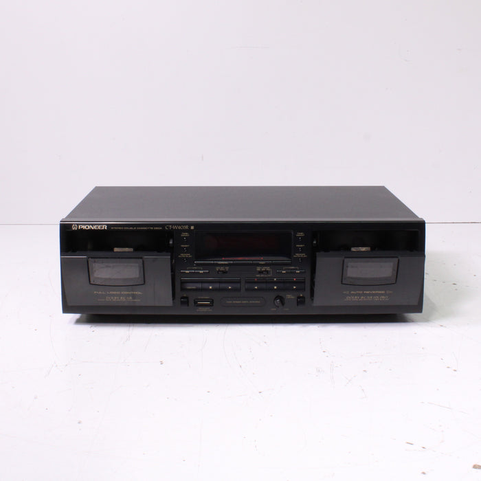 Pioneer CT-W403R Stereo Dual Cassette Tape Deck Auto Reverse-Cassette Players & Recorders-SpenCertified-vintage-refurbished-electronics