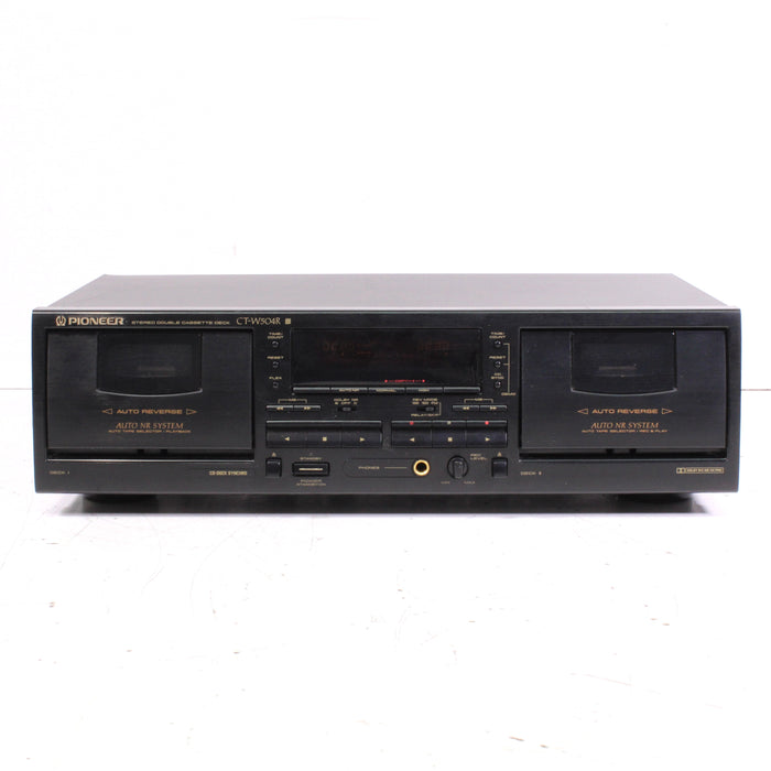Pioneer CT-W504R Dual Cassette Deck Auto-Reverse Dolby B/C High-Speed Dubbing (1995)-Cassette Players & Recorders-SpenCertified-vintage-refurbished-electronics