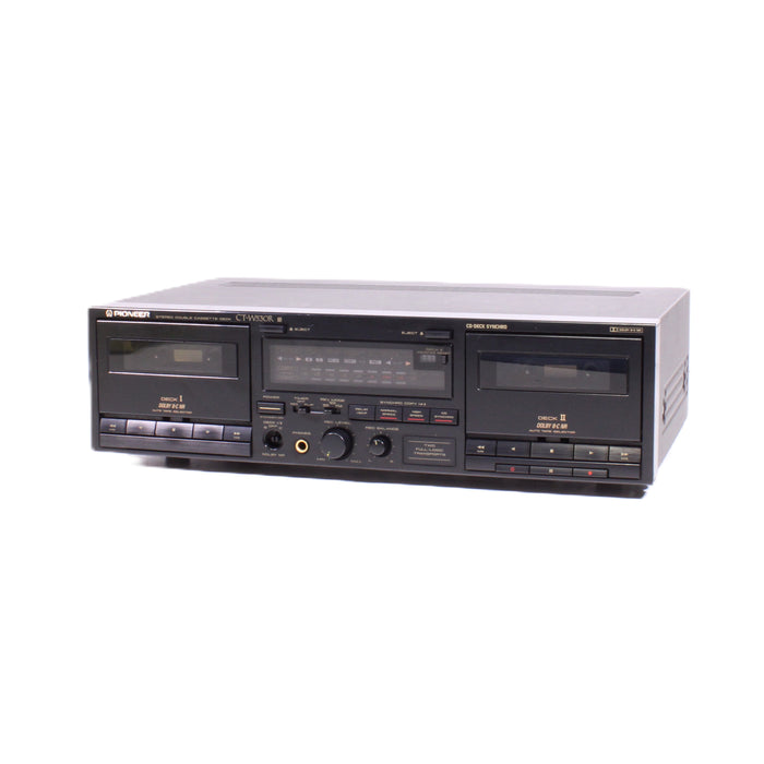 Pioneer CT-W530R Dual Deck Cassette Player Auto Reverse Dolby B/C Tape Deck-Cassette Players & Recorders-SpenCertified-vintage-refurbished-electronics