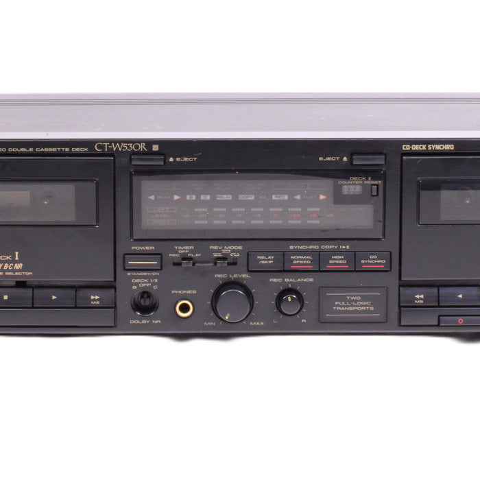 Pioneer CT-W530R Dual Deck Cassette Player Auto Reverse Dolby B/C Tape Deck-Cassette Players & Recorders-SpenCertified-vintage-refurbished-electronics