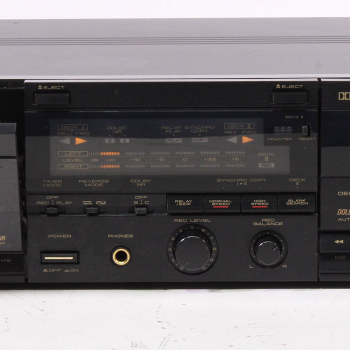Pioneer CT-W600R Dual Deck Cassette Player Dolby B-C NR-Cassette Players & Recorders-SpenCertified-vintage-refurbished-electronics
