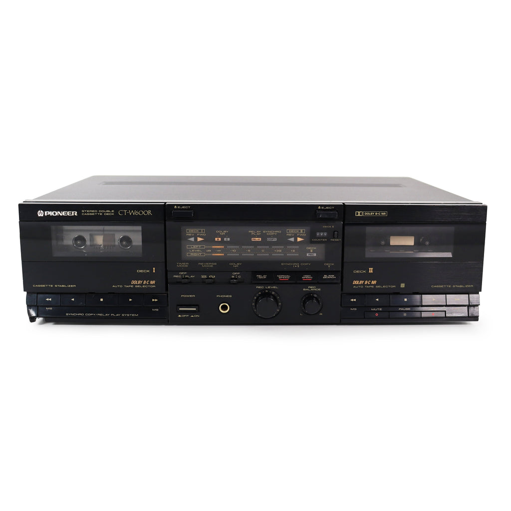 Pioneer CT-W600R Dual Deck Cassette Player (NEEDS NEW BELTS)