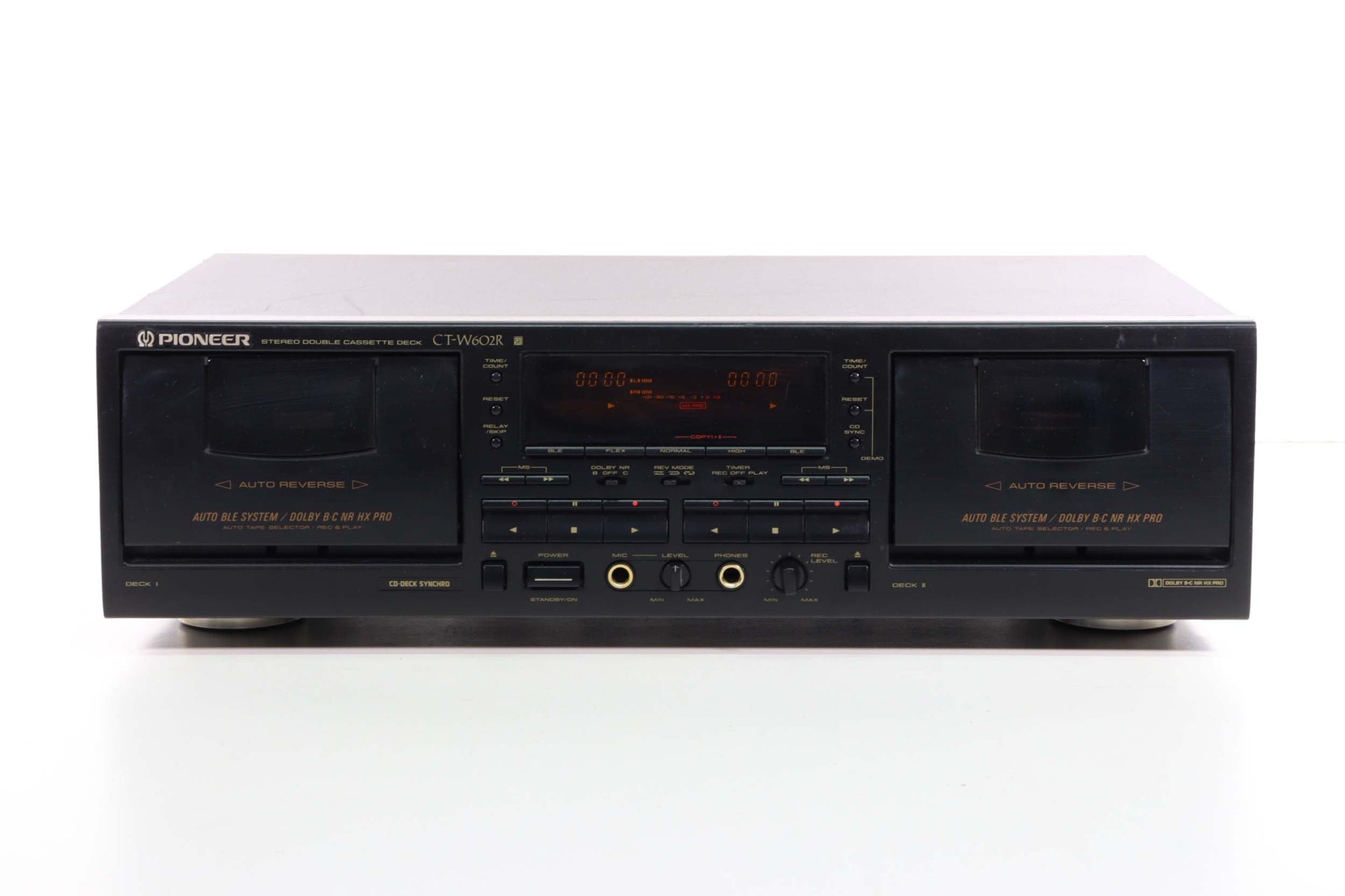 Pioneer CT-W602R Stereo Double Cassette Deck (HAS AUTO 