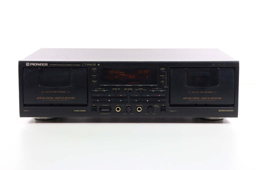 Pioneer CT-W602R Stereo Double Cassette Deck (HAS AUTO REVERSE ISSUES)-Cassette Players & Recorders-SpenCertified-vintage-refurbished-electronics
