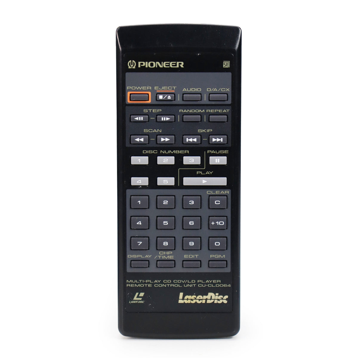 Pioneer CU-CLD064 Remote Control for LaserDisc Player CLD-M301 and