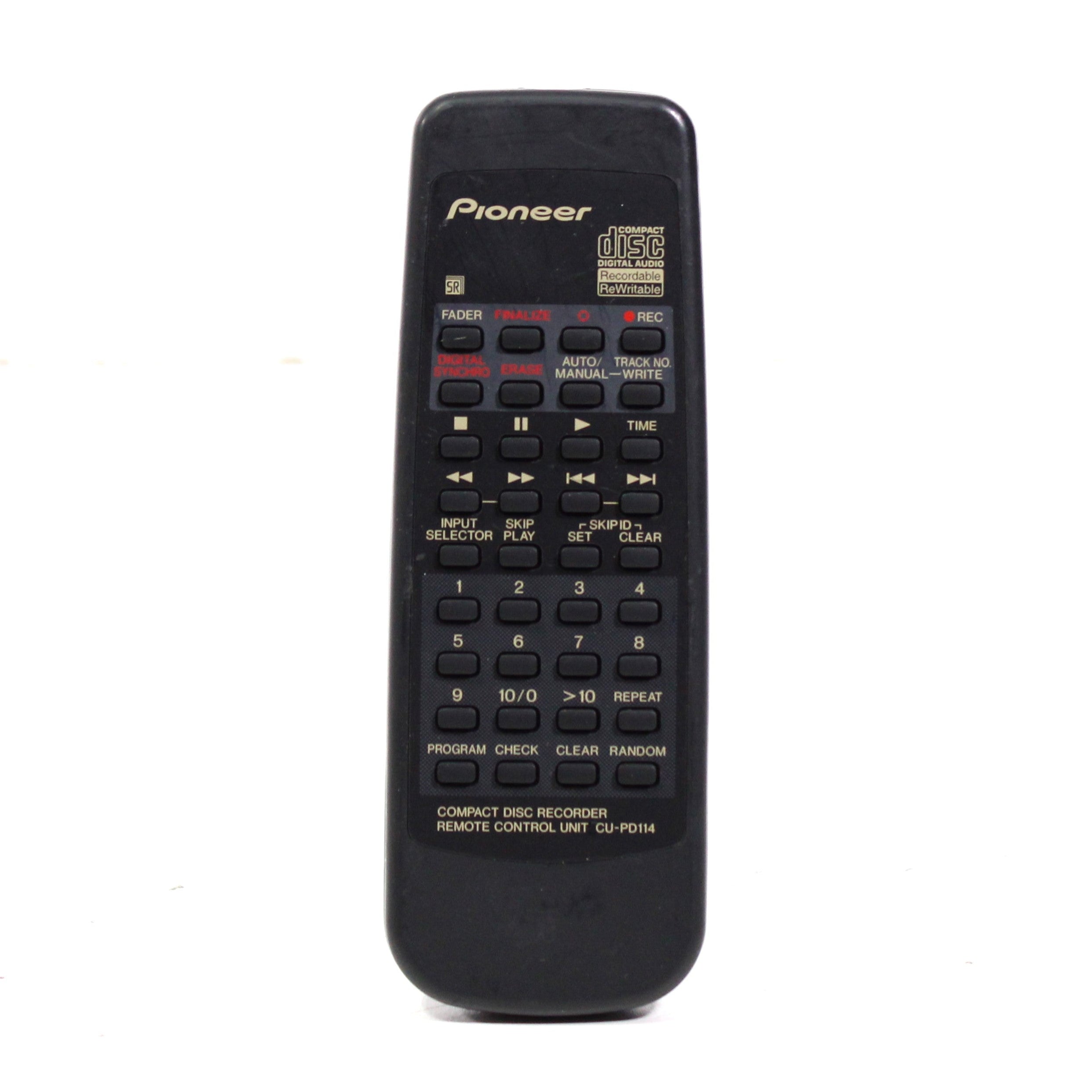 Pioneer CU-PD114 Remote Control for CD Recorder PDR-509 — SpenCertified