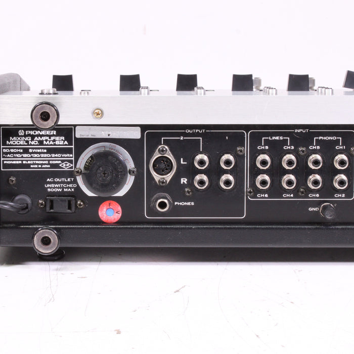 Pioneer MA-62A Six Channel Phono Mixing Amplifier w/Case Vintage-Audio Mixers-SpenCertified-vintage-refurbished-electronics