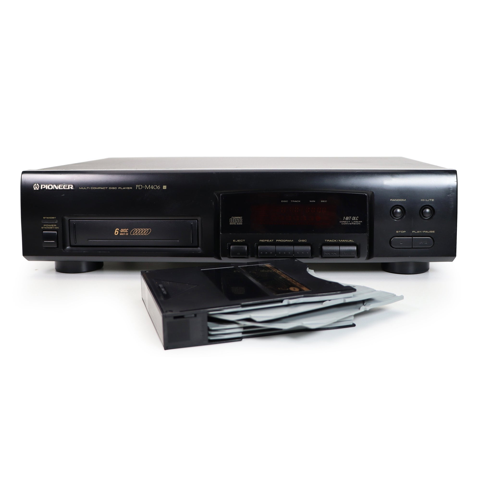 Pioneer PD-M406 6-Disc Cartridge CD Player Magazine Design — SpenCertified