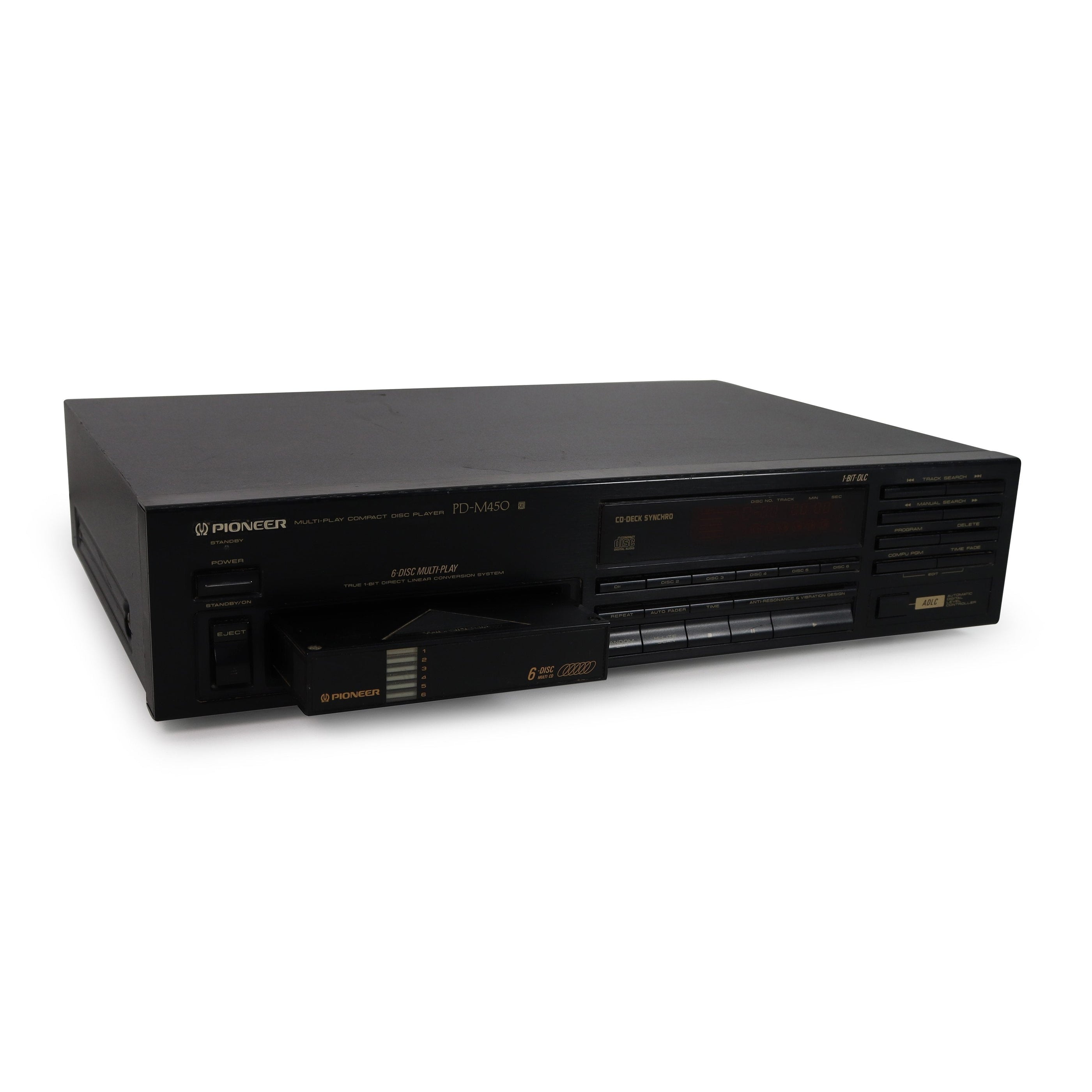 Pioneer PD-M450 6-Disc Cartridge CD Player Removable Magazine Design ...