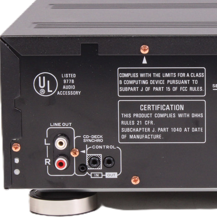 Pioneer PD-M801 6-Disc Magazine Compact Disc Changer 1-Bit DAC Multi-Memory (1992)-CD Players & Recorders-SpenCertified-vintage-refurbished-electronics
