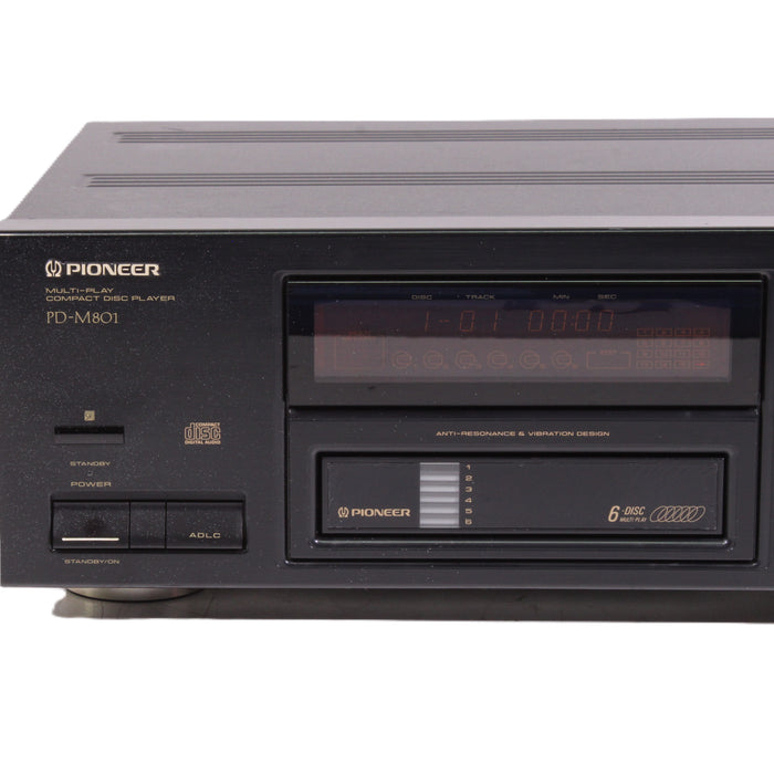 Pioneer PD-M801 6-Disc Magazine Compact Disc Changer 1-Bit DAC Multi-Memory (1992)-CD Players & Recorders-SpenCertified-vintage-refurbished-electronics