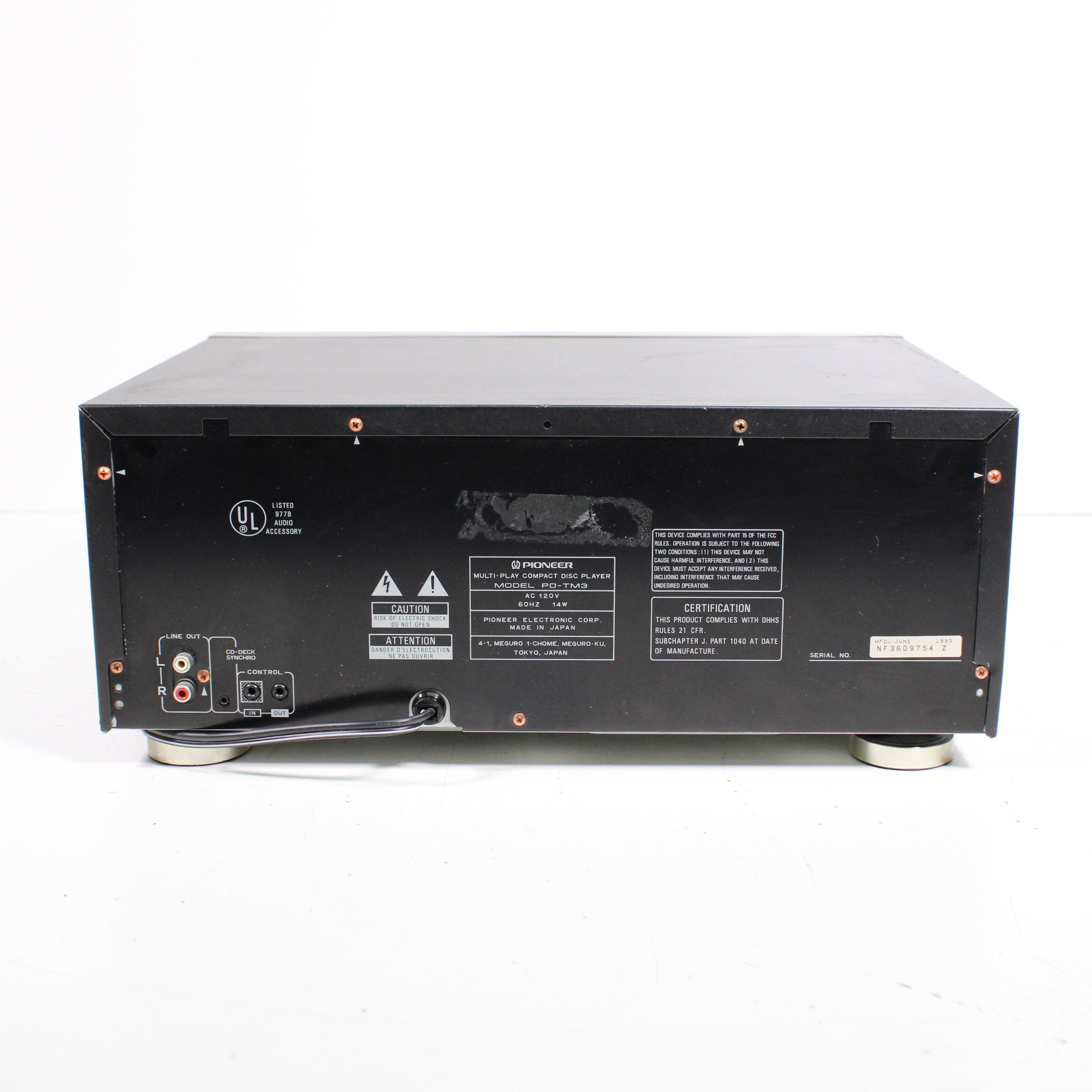 Pioneer PD-TM3 18-Disc CD Player Magazine Style Slide in Tray 3 Cartri ...