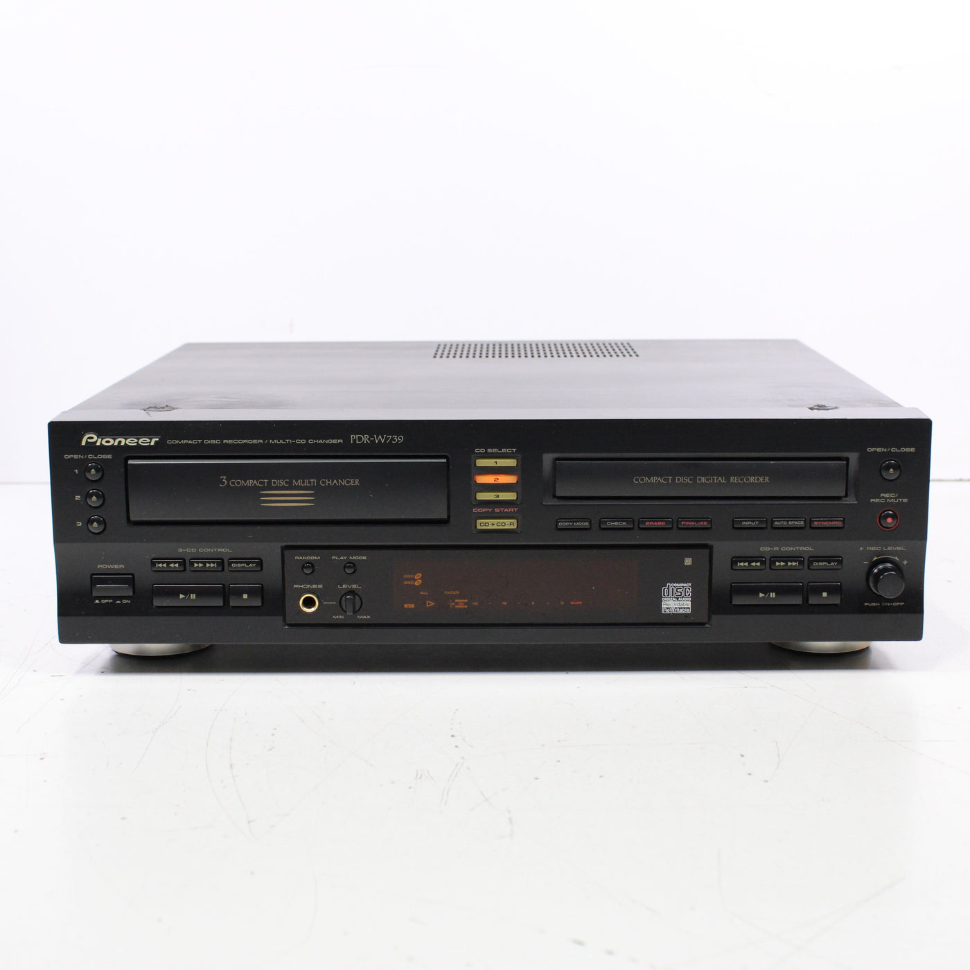 Pioneer PDR-W739 3-Compact Disc Recorder Multi-CD Changer (NO REMOTE ...